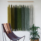 Macrame Wall Hanging Large Yarn Fiber Wall Art Geometric Aesthetic
