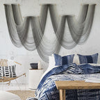 Large Macrame Wall Hanging Dip-Dyed Grey Purple Craftsmanship Fiber Art