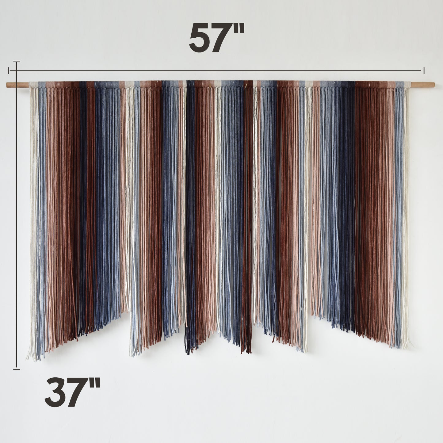 Macrame Wall Hanging Dip Dye Large Yarn Wall Art