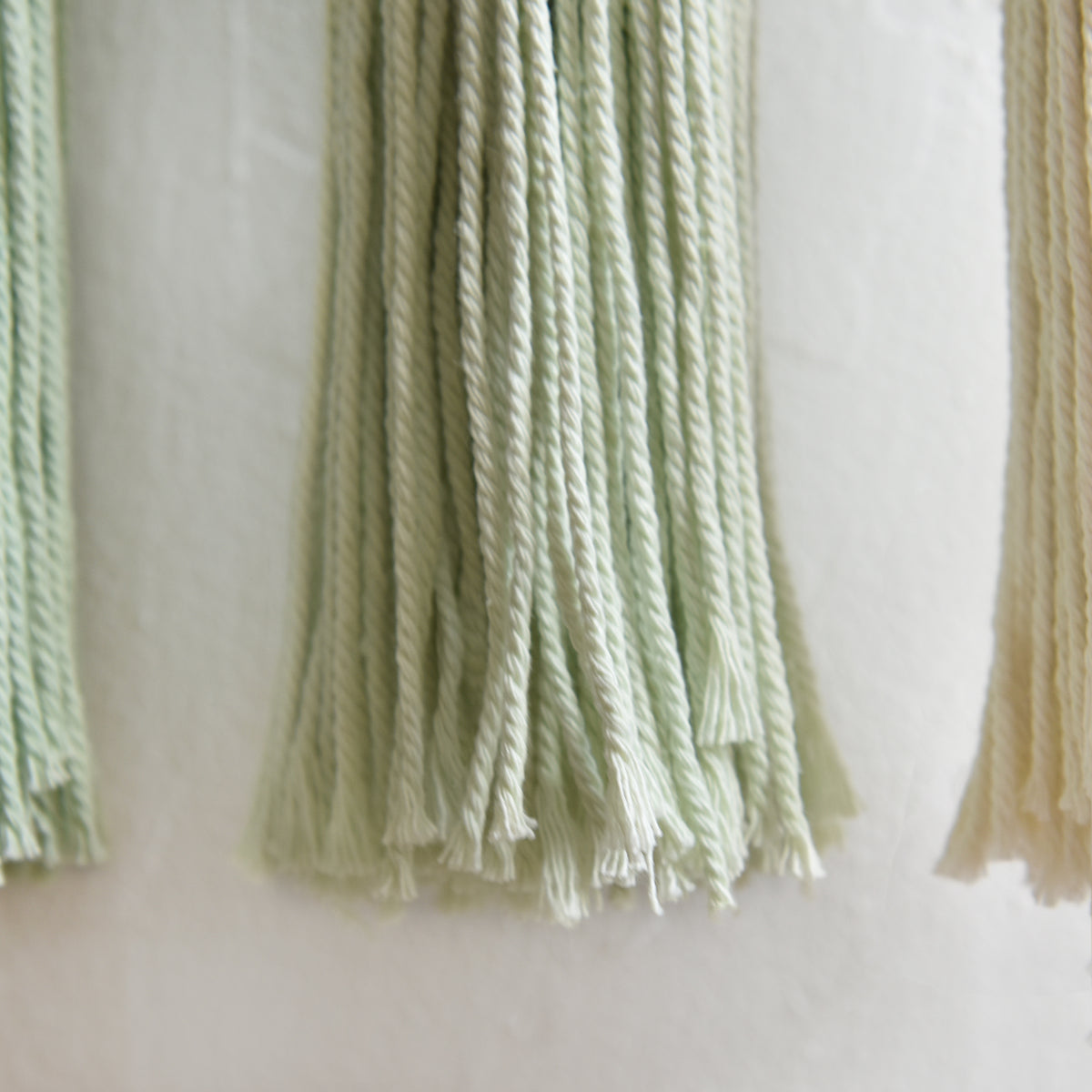 Macrame Wall Hanging Green Boho Fiber Art Wall Decor 27" W*31" L