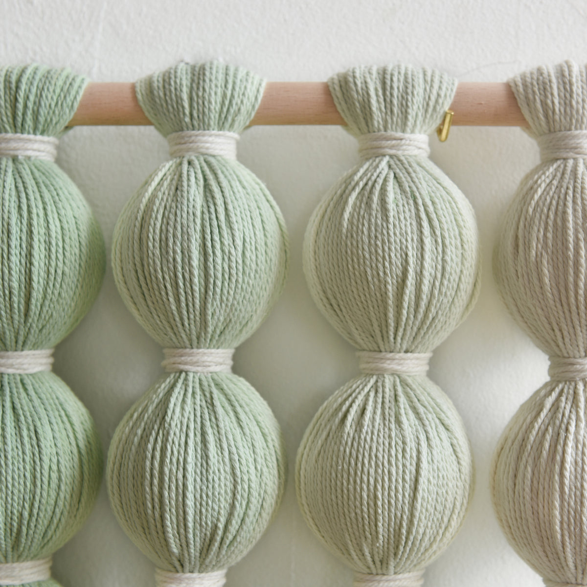 Macrame Wall Hanging Green Boho Fiber Art Wall Decor 27" W*31" L
