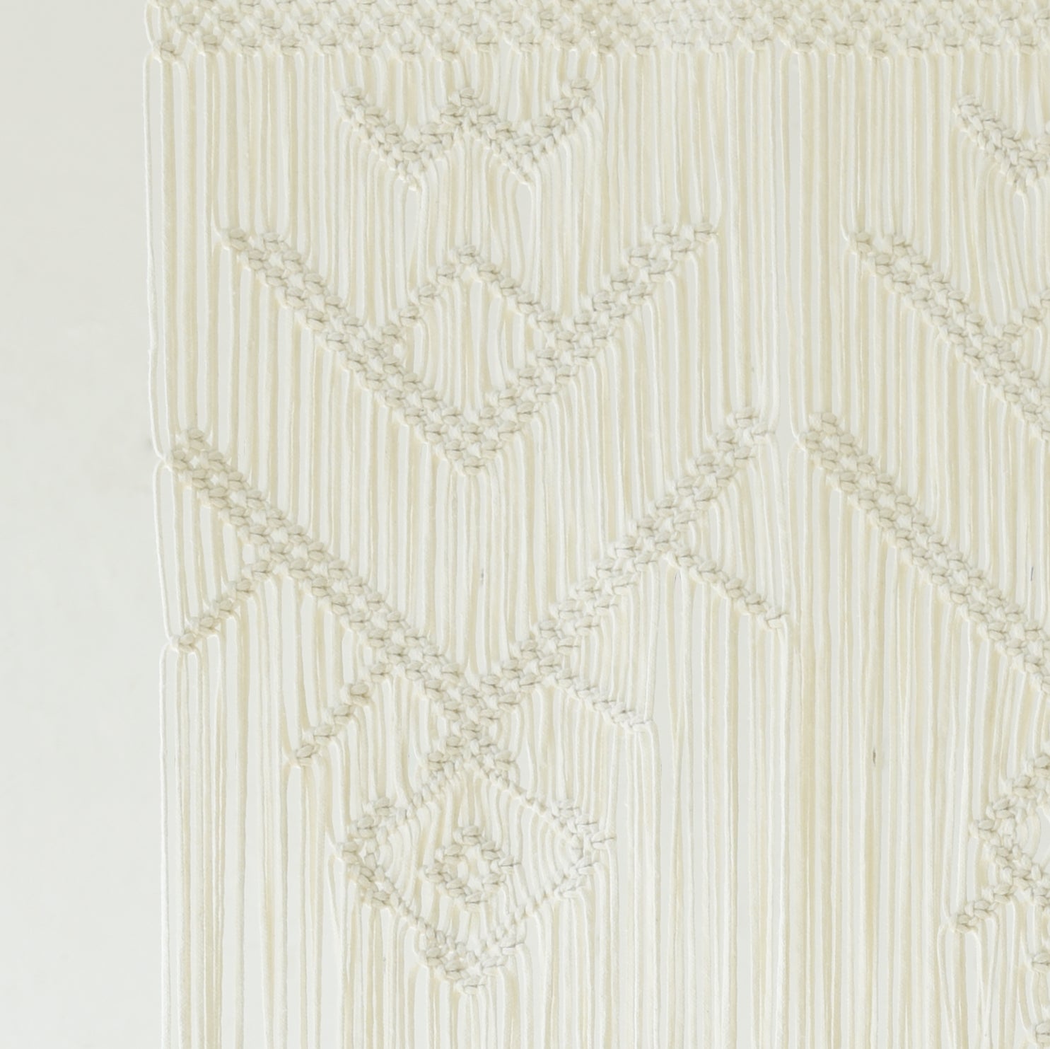 Macrame Wall Hanging Ivory Handmade Window Curtain