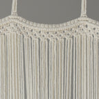 Macrame Curtain Handmade Ivory Boho Curtains for Bedroom