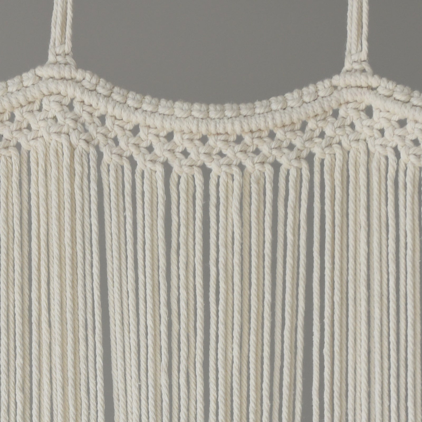Macrame Curtain Handmade Ivory Boho Curtains for Bedroom